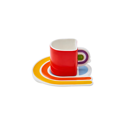 Karaca Regenbogen-Kaffeetassen-Set für 2 Personen