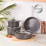 Karaca Biogranite Steel Plus 7 Piece Pot Set