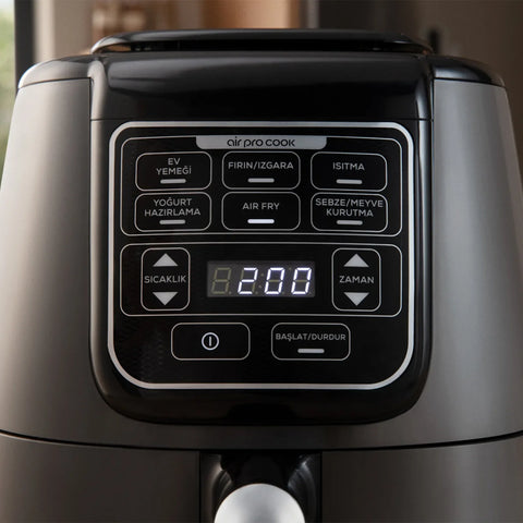 Karaca Air Cook XL 2 in 1 Sprechender Airfryer Rosegold