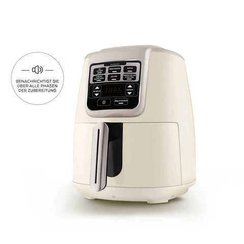 Karaca Air Cook XL 2 in 1 Talking Airfryer Ikonisches Beige