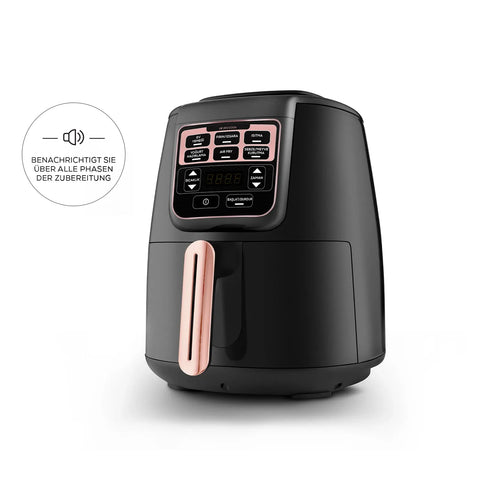 Karaca Air Cook XL 2 in 1 Sprechender Airfryer Rosegold