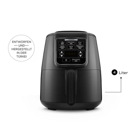 Karaca Air Cook XL 2 in 1 Airfryer Schwarzer Glanz