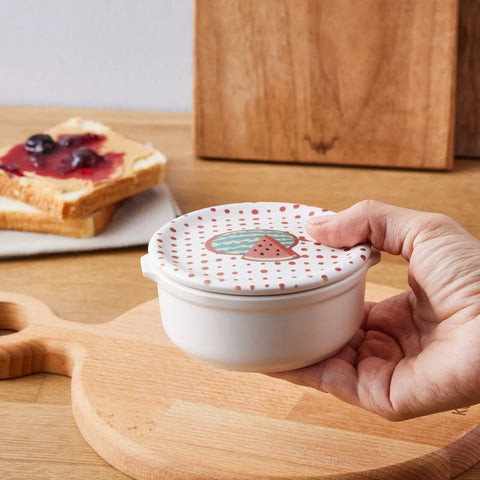 Karaca Polka Dot Wassermelone Bedeckte Frühstücksschüssel