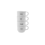 Karaca Lovely Laugh Set of 4 Coffee Cups