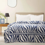 Karaca Home Almeda Blue Double Cotton Blanket