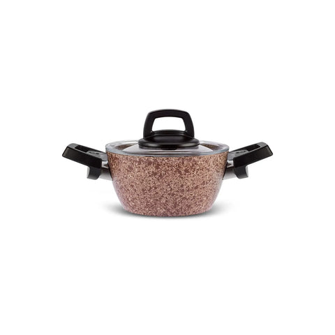 Karaca Bio Granit Holz Stein Mini 5 Stück Kochgeschirr Set