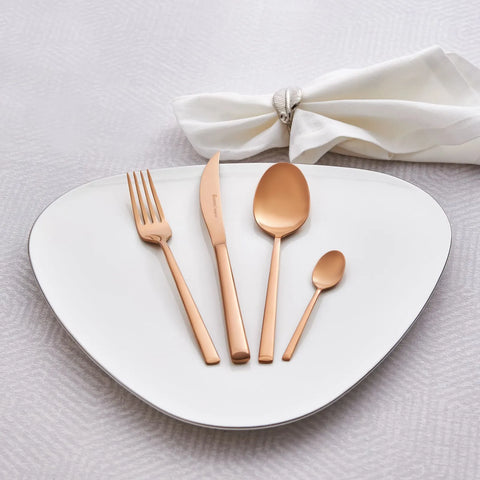 Karaca 16-teiliges Tivoli Rosegold Besteckset