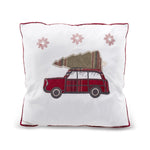 Karaca Home Woodland White Trolley Cozy Cushion 45x45 cm