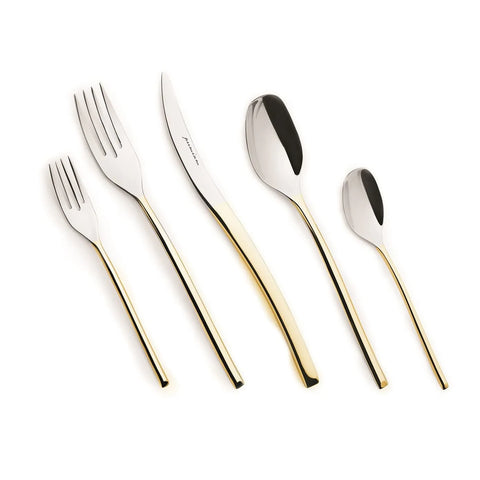 Karaca Dora 84-teiliges Besteck-Set 316+ Premium Gold mit Schachtel