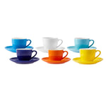 Karaca Rengin Espresso Cup Set for 6 Person, New Generation Bone