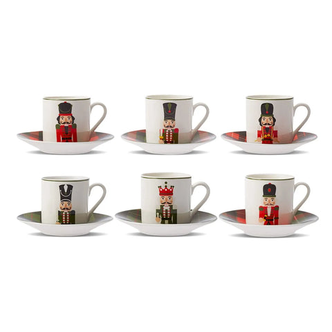 Karaca Nussknacker 80 ml Espressotassen-Set für 6 Personen 