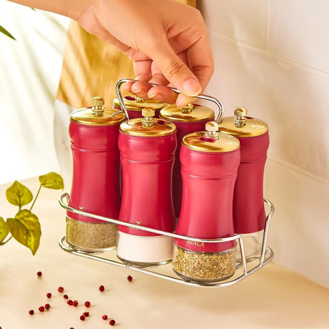 Karaca Gold Berry Gewürzdosen-Set,7-teilig