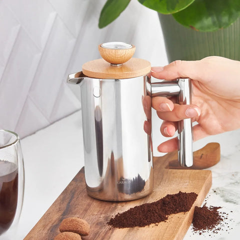 Karaca Mirror Wood French Press 350 ml