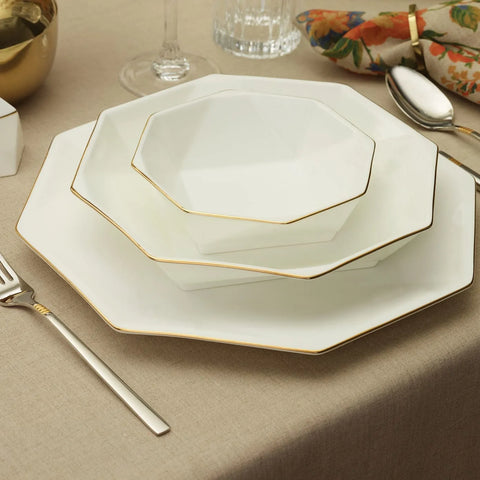 Karaca Fine Pearl Quarz Gold Tafelservice-Set -62- teilig  für  12 Personen