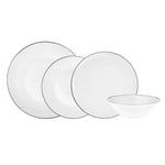 Karaca Alicia 24-Piece Porcelain Platinium Dinnerware Set for 6