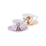 Karaca Fancy Katze Kaffeetasse Set für 2 Personen