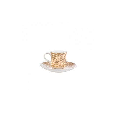 Apricot Vivi Gold Classic Kaffeetassen Set für 6 Personen