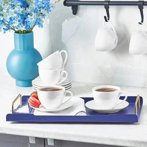 Karaca White Tea Cup Set für 6 Personen