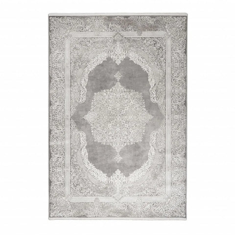 Kasmir Hali Viskose Premium Alaz Grau 160x230 cm