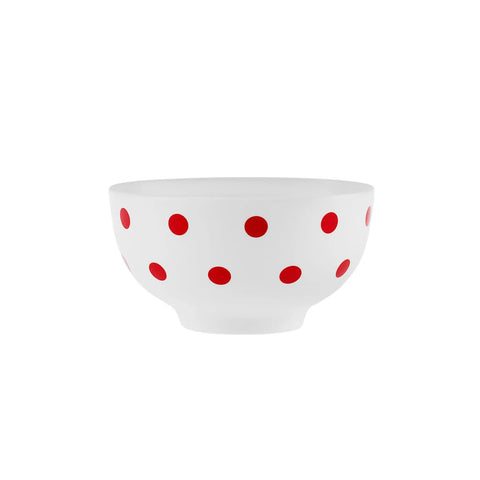 Karaca Polka Dot Porzellan Weiß Snack Holder 11 cm