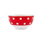 Karaca Polka Dot Porcelain Red Snack Holder 11 cm