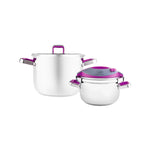 Karaca Orbit Violet Pressure Cooker Set 4+6 Lt