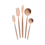 Karaca Orion Matte Rose Gold  Cutlery Set 30 Piece 6 Person