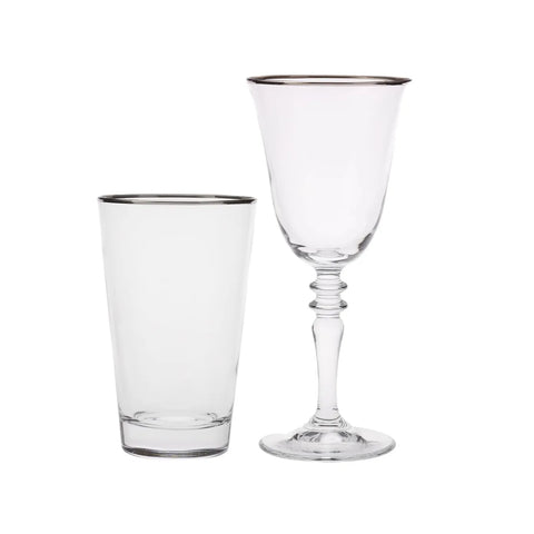 Karaca Jamie Platinum Rim 24 Teile Glas-Set