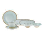 Karaca Rochelle 32 Piece Porcelain Breakfast and Serveware Set for 6 Person