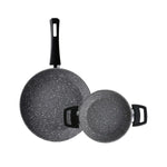 Karaca Gris Bio Granite Pan and Shallow Frying Pan Set