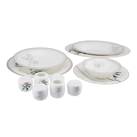 Karaca Meadow Fine Pearl für 12 Personen Geschirr-Set 58 Teile