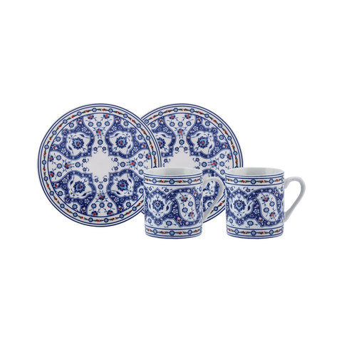 Karaca Gülhane Kaffeetasse Set für 2 Personen 80 ml