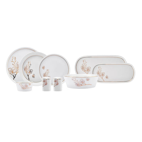 Karaca Streamline Cassini New Generation Bone Dinner Set 59 Teile für 12 Personen