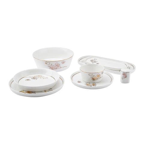 Karaca Streamline Cassini New Generation Bone Dinner Set 59 Teile für 12 Personen