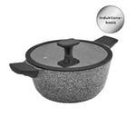 Karaca Serra Induction Biogranite Grey Cookware with Lid 20cm