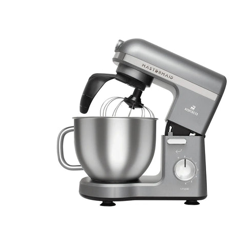 Karaca Mastermaid Chef Pro Doppelgriff Standmixer 1750W Glänzendes Grau