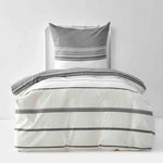 Karaca Home Black Dobby Woven Duvet Cover Set (135x200 cm) Oeko-Tex Certified