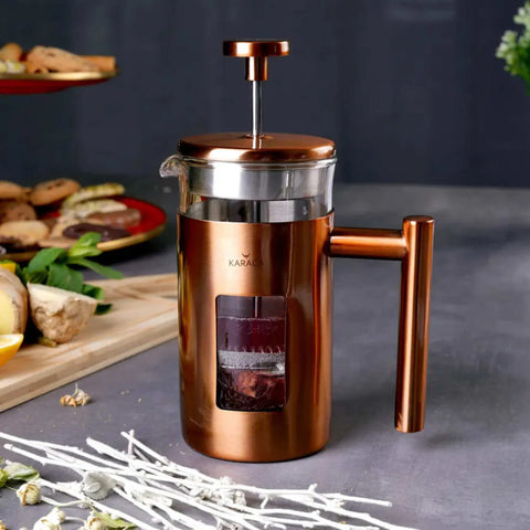 Karaca Borosilikat Glas Kupfer French Press 350 ml