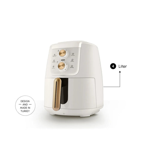 Karaca Air Cook Manual XL Air Fryer Creme Gold