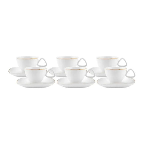 Karaca Middle Kaffeetassen-Set 90 ml für 6 Personen