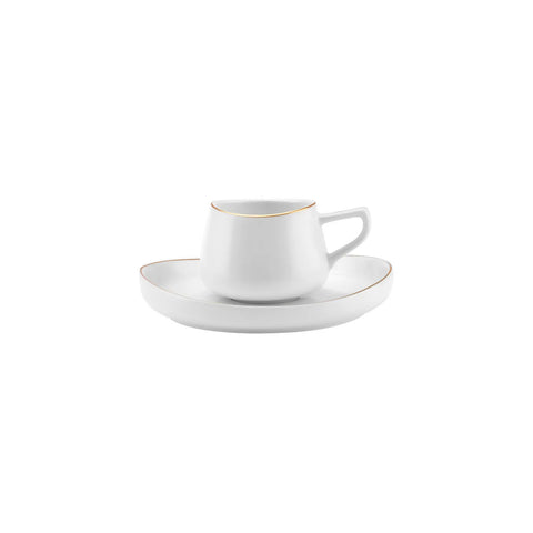 Karaca Hole Porzellan Kaffeetasse Set für 6 Personen 90ml