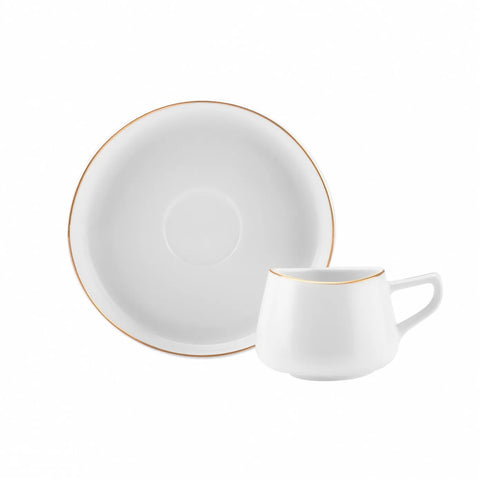 Karaca Hole Porzellan Kaffeetasse Set für 6 Personen 90ml