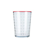 Karaca Blanco Wasserglas Rot