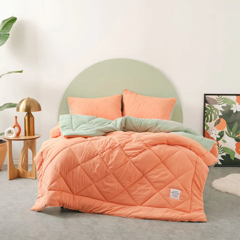 Karaca Home Smart Comfort Orange Doppel Bettbezug Set 