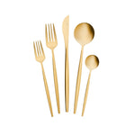 Karaca Orion Matte Gold 30 Piece Cutlery Set for 6 Person