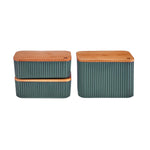 Karaca Massimo 3-Piece Storage Container Set Green