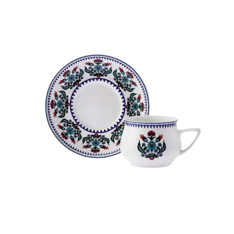 Karaca Çini Kaffeetassen-Set für 6 Personen 90 ml