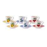 Karaca Piknik Coffee Cup Set, 6 Persons, 80 ml