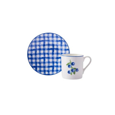 Karaca Piknik Kaffeetassen Set, 6 Personen, 80 ml