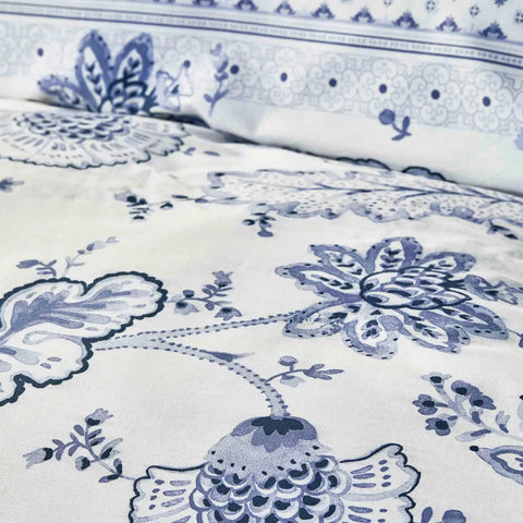 Karaca Home Amar Blau 100% Baumwolle Double Pique Set